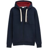 Tom Tailor - Vest met Capuchon - Heren - Blauw - Katoen - 1043281