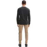 Casual Cargobroek - Zwart - Satijn - Taps Toelopende Pasvorm