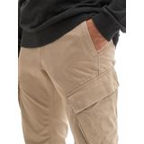 Casual Cargobroek - Zwart - Satijn - Taps Toelopende Pasvorm