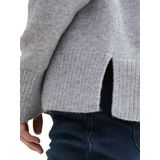 Gebreide Trui - V-hals - Mélange - Losse Pasvorm - Lange Mouw