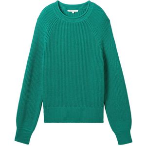 TOM TAILOR DENIM - Trui - Smaragd - Knitwear - Wijde Pasvorm