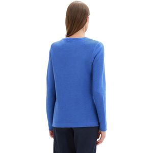 TOM TAILOR - 10619 - Gebreide Trui - Preppy Jean Blue - Dames