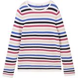 TOM TAILOR Strickpullover in Streifen Stuktur