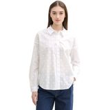 TOM TAILOR DENIM - Blouse - Wit - Klassieke Blouse - Lange Mouw