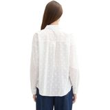 TOM TAILOR DENIM - Blouse - Wit - Klassieke Blouse - Lange Mouw