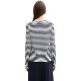 T-shirt - Gestreept - Lange Mouwen - Biologisch Katoen - Regular Fit