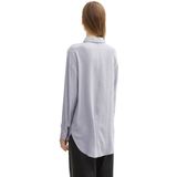 TOM TAILOR Denim Damesblouse, 10658 - Cement Grey Mélange, XL