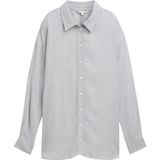 TOM TAILOR Denim Damesblouse, 10658 - Cement Grey Mélange, XL
