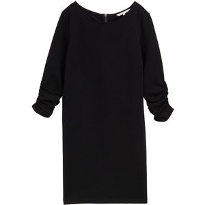 Tom Tailor Denim - Robe Basique - Zwart - Polyester - 3/4 Mouwen