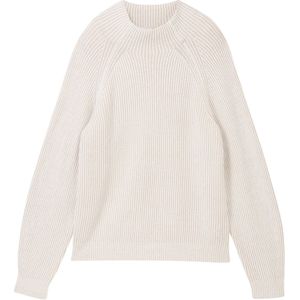 TOM TAILOR - Damestrui - Dusty Beige - Rib Structuur