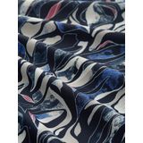 A-lijn Jurk - Midi-Lengte - Zwart - Polyester - Semi-Transparante Mouwen