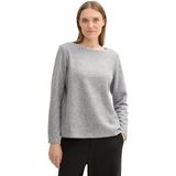 Tom Tailor - 1043168 - Sweatshirt - Geribbelde - 71% Polyester, 28% Viscose, 1% Elastaan