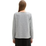 Tom Tailor - 1043168 - Sweatshirt - Geribbelde - 71% Polyester, 28% Viscose, 1% Elastaan