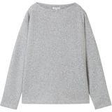 Tom Tailor - 1043168 - Sweatshirt - Geribbelde - 71% Polyester, 28% Viscose, 1% Elastaan
