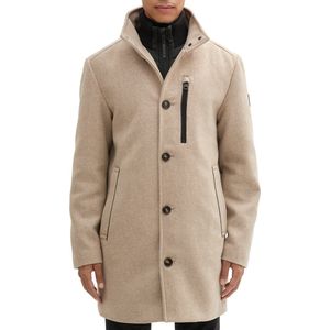 Tom Tailor - Winterjas - Heren   Taupe - Wol - 1043708