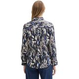 Blouse - Geprint - Katoen/Modal - Lange Mouwen - Met Kraag en Knoopsluiting