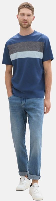 TOM TAILOR Mannen jeans 202212 Marvin Straight, 10119 - Used Mid Stone Blue Denim, 33W / 36L
