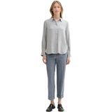 Blouse - Viscose - Mélange - Lange Mouw - Normale Pasvorm