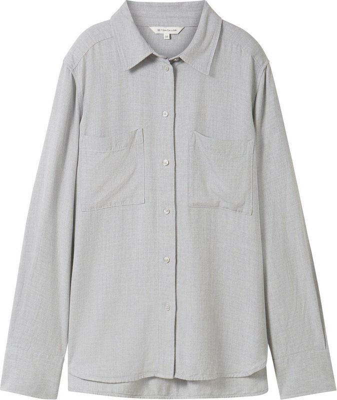 Blouse - Viscose - Mélange - Lange Mouw - Normale Pasvorm