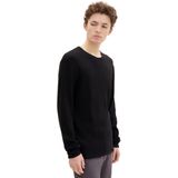 TOM TAILOR - Denim - Trui - Zwart - Basic Fit