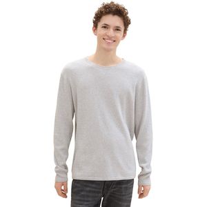 TOM TAILOR - Trainingsjack - Lichte Steenmix - Katoen en Viscose