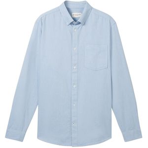 Tom Tailor - OXFORD - Heren Overhemd - Blauw - 100% Katoen