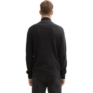 Tom Tailor Heren trui STRUCTURED KNIT TROYER regular fit Grijs Volwassenen