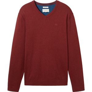 TOM TAILOR heren trui, 35676 - bordeauxrood melange, XL