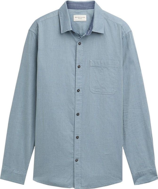 TOM TAILOR - Herenoverhemd - Dusty Mint - Regular Fit - 35973