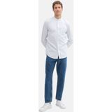 Overhemd - Licht Blauw - Dobby-Stof - Slim Fit