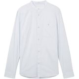 Overhemd - Licht Blauw - Dobby-Stof - Slim Fit