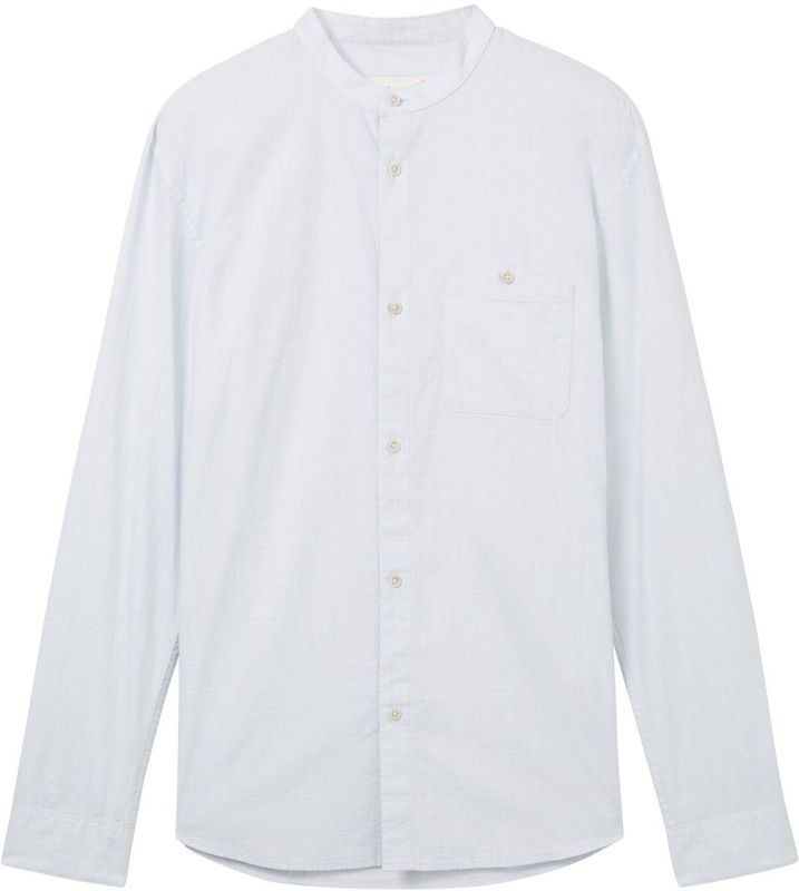 Overhemd - Licht Blauw - Dobby-Stof - Slim Fit