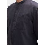 TOM TAILOR - 1042539 - Overhemd - Marineblauw - Visgraatstructuur