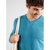 TOM TAILOR heren trui, 36299 - Bright Teal Melange, XL