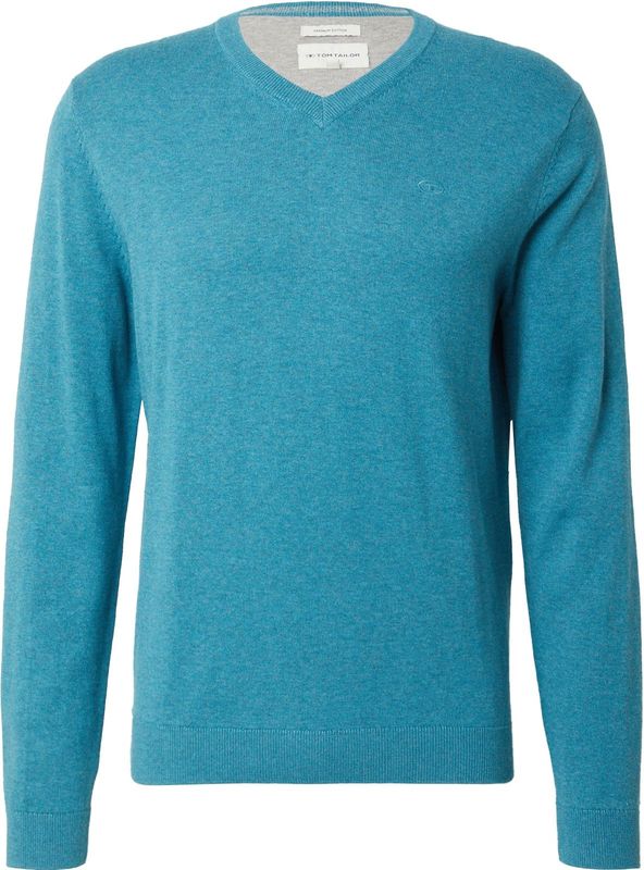 TOM TAILOR heren trui, 36299 - Bright Teal Melange, XL