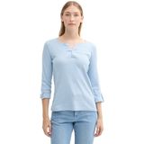 TOM TAILOR - 36483 - Elastische Broek - Light Fjord Blue White Stripe - Biologisch Katoen