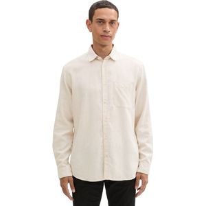 Tom Tailor - Vrijetijdsoverhemd - Regular Fit - Katoen/Polyester - Lichtblauw