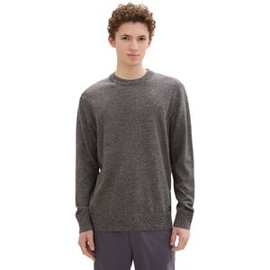 Tom Tailor Denim - Gebreide Pullover - Katoen - Regular Fit - Hoge Ronde Hals