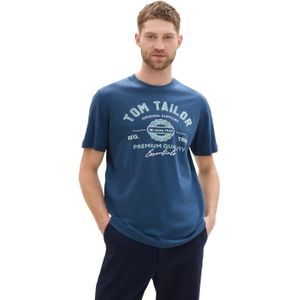 TOM TAILOR Heren T-shirt, 26779 - nachtblauw, M