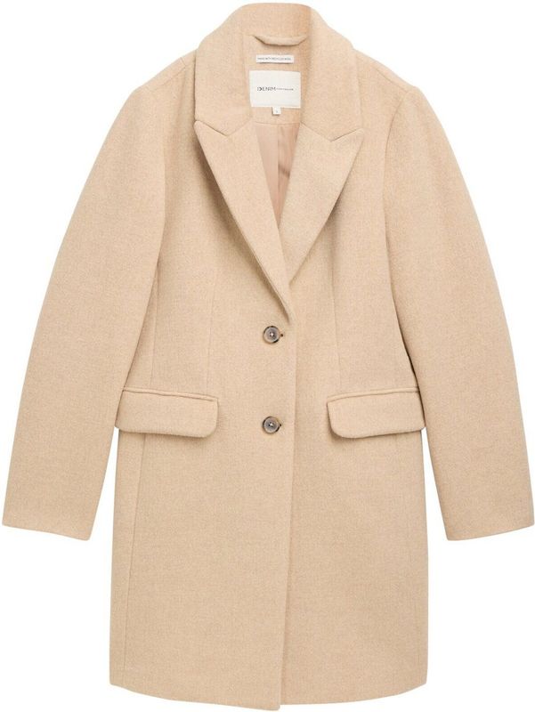 Klassieke - Mantel - Gemêleerd - Polyester - Gerecyclede Wol