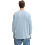 Sweater - Light Metal Blue - Structuur - Ronde Hals - Lange Mouwen