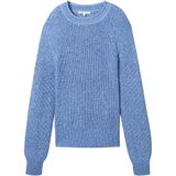 Casual Trui - Ronde Hals - Katoen-Polyestermix - Geribbelde Manchetten