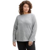 Eenvoudig - Sweatshirt - Grijs - Polyester-Viscose Mix