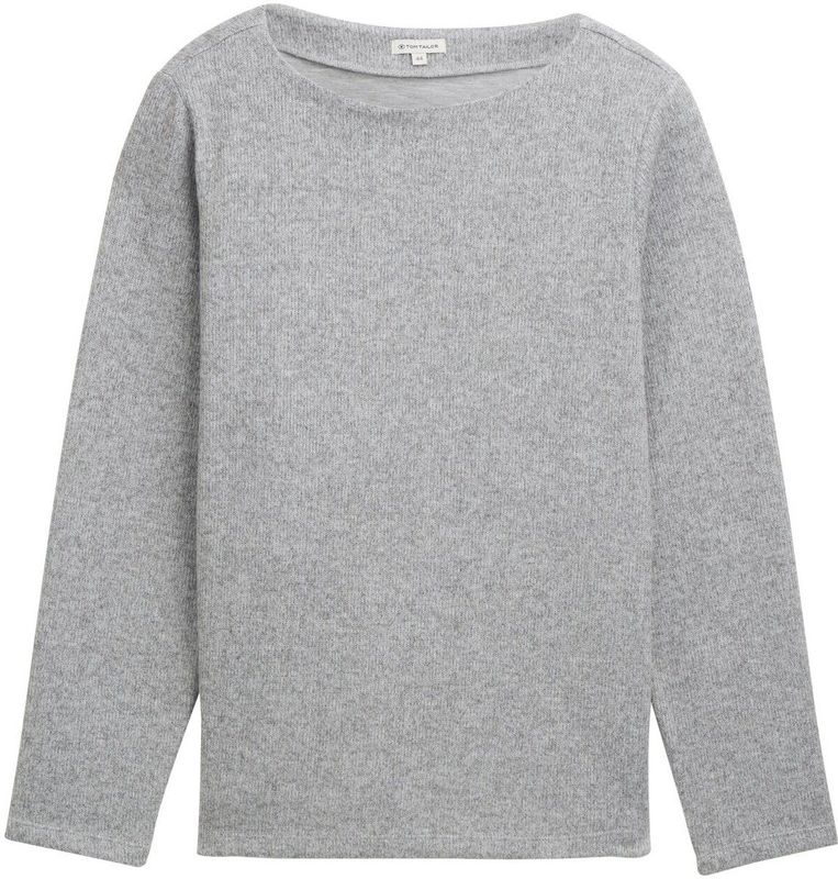 Eenvoudig - Sweatshirt - Grijs - Polyester-Viscose Mix