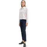 TOM TAILOR - Mia Slim Fit - Chino Broek - Delicate Navy Check Design