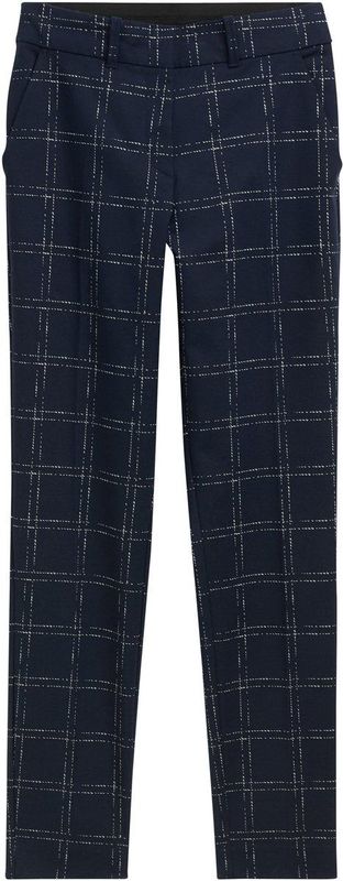 TOM TAILOR - Mia Slim Fit - Chino Broek - Delicate Navy Check Design