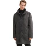 Tom Tailor - Lange Wollen Herenjas - Mêlee - Polyestermix - Regular Fit