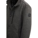 Tom Tailor - Lange Wollen Herenjas - Mêlee - Polyestermix - Regular Fit