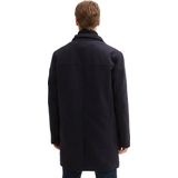 Tom Tailor - Lange Wollen Herenjas - Mêlee - Polyestermix - Regular Fit