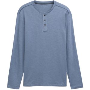 Tom Tailor Henley katoenen shirt met lange mouwen